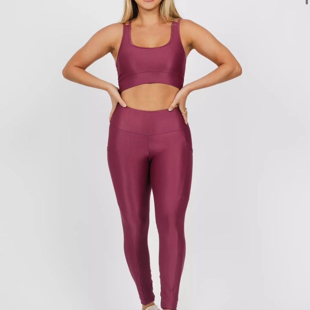 Burgundy Activewear Set
